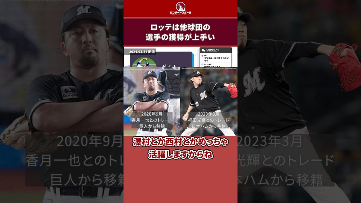 ロッテは補強が上手い【青味噌さん】 #プロ野球 #千葉ロッテ #野球解説