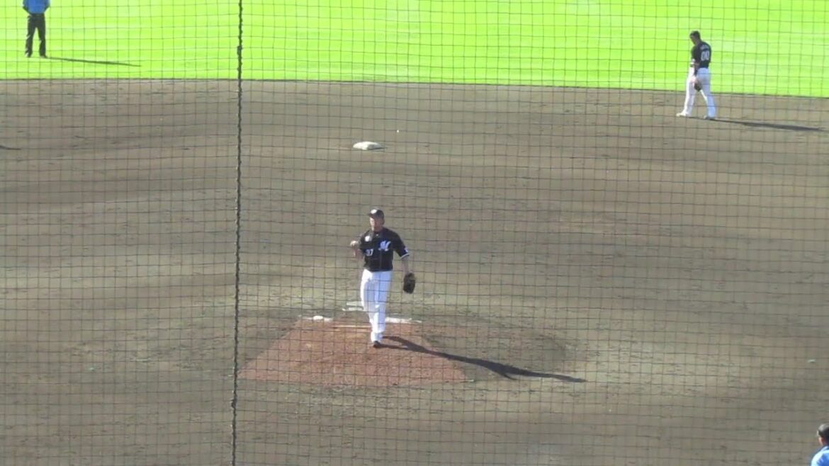 【マリーンズ】小野郁の投球フォーム（2024年9月11日 日本ハムファイターズ 対 千葉ロッテマリーンズ 鎌ヶ谷）