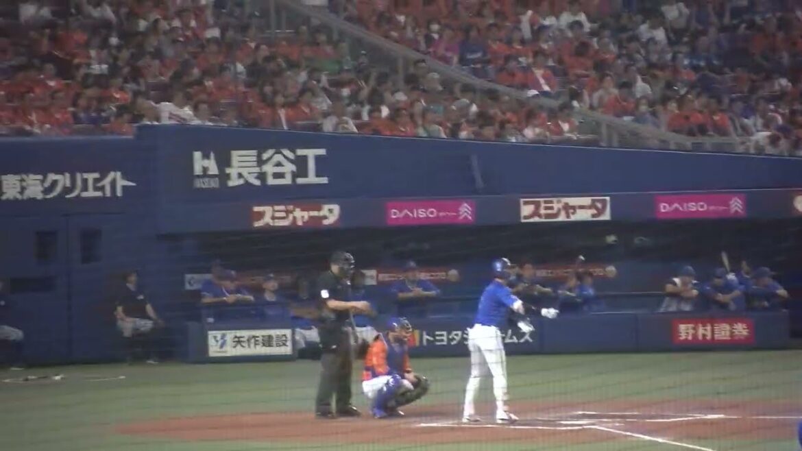 横浜DeNAベイスターズ 神里和毅選手 レフト前ヒット 第2打席 VS 中日ドラゴンズ 2024/10/6 バンテリンドーム