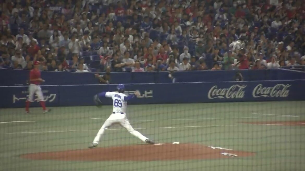 中日ドラゴンズ 松木平優太投手 登場曲 投球練習 2024/9/23 VS 広島東洋カープ