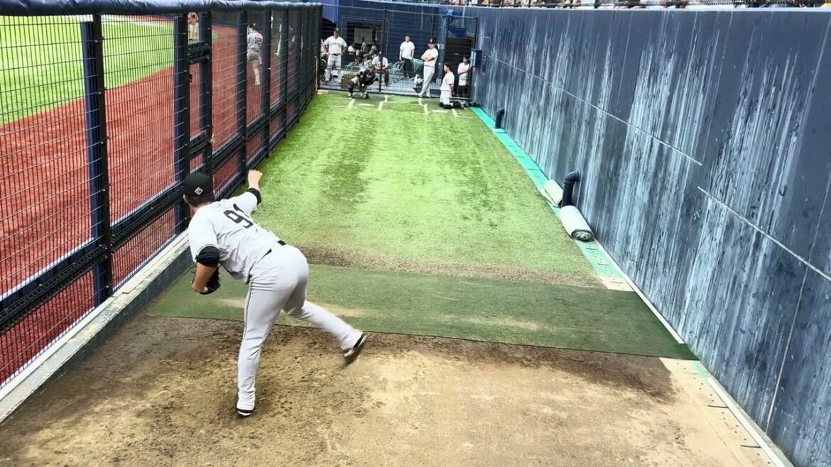 2024.7.31 堀田賢慎 試合前ブルペン投球