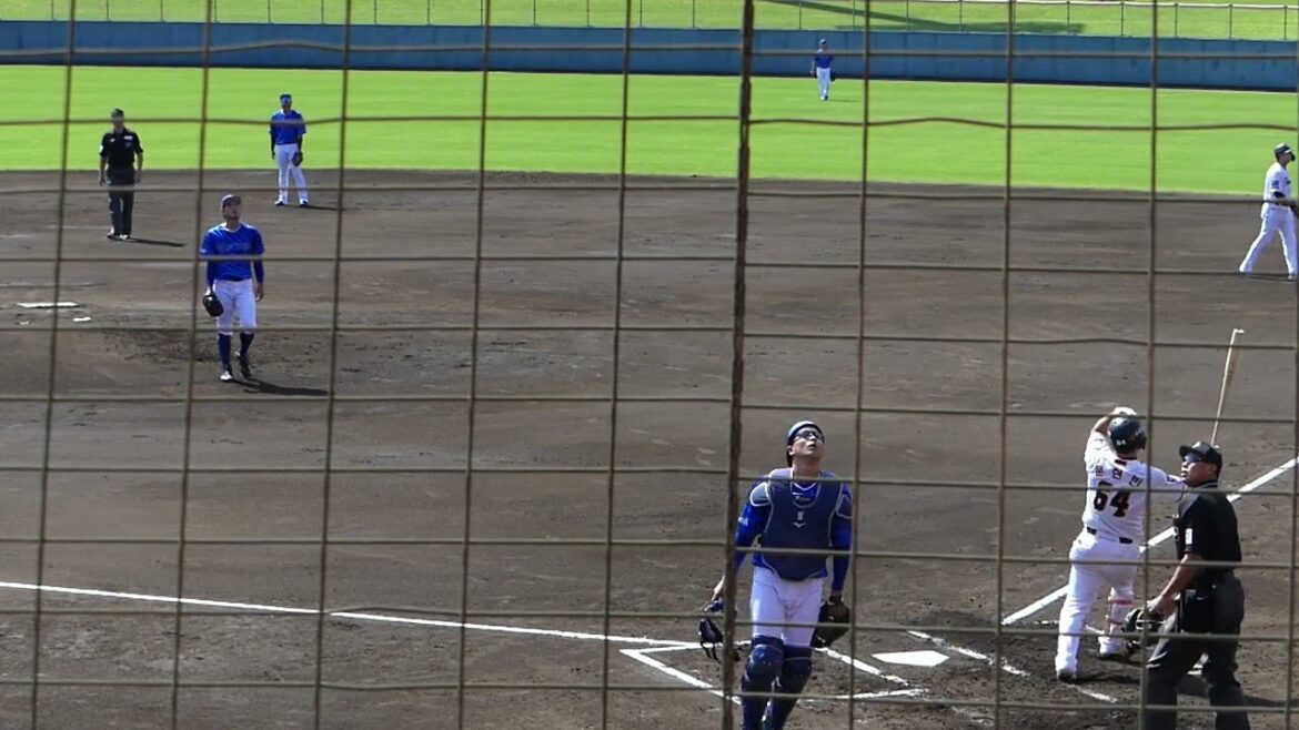 2024年10月みやざきフェニックスリーグ ハンファー横浜DeNA・1回裏 石田健大 投手の投球