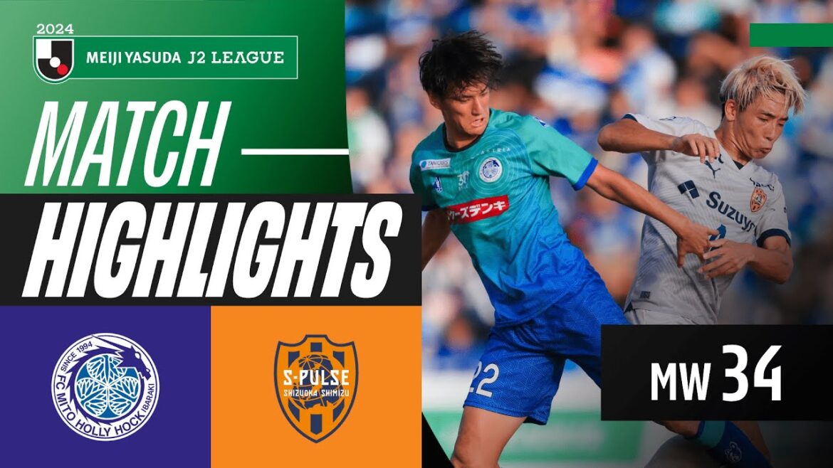 Dramatic Draw in Mito! | Mito Hollyhock 2-2 Shimizu S-Pulse | 2024 J2 LEAGUE HIGHLIGHTS | MW 34