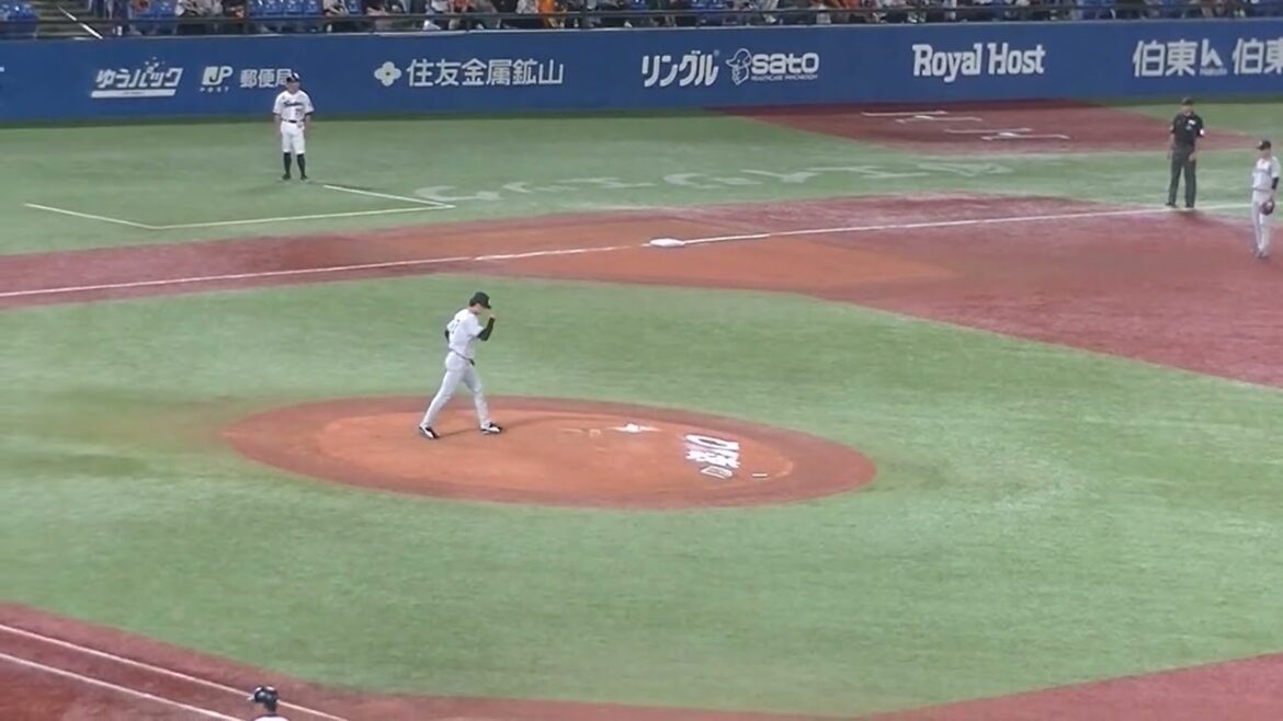 西舘勇陽〜増田珠を空振り三振で三者連続三振となる（2024年9月29日 東京ヤクルトスワローズ対 読売ジャイアンツ ）