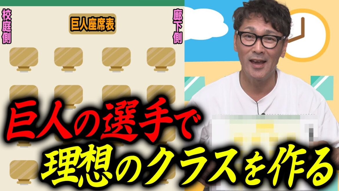 【青春×巨人】元コーチ元木が巨人の選手だけで学校のクラスを作ったら?作ると見えてくる意外な関係性が明らかに!! 【青春×巨人】元コーチ元木が巨人の選手だけで学校のクラスを作ったら?作ると見えてくる意外な関係性が明らかに!!