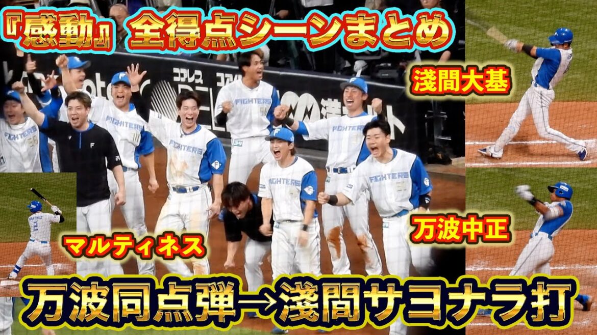 【20241013】本日の得点シーンまとめ(万波中正同点弾、淺間大基サヨナラ打、マルティネス+1点) 【20241013】本日の得点シーンまとめ(万波中正同点弾、淺間大基サヨナラ打、マルティネス+1点)