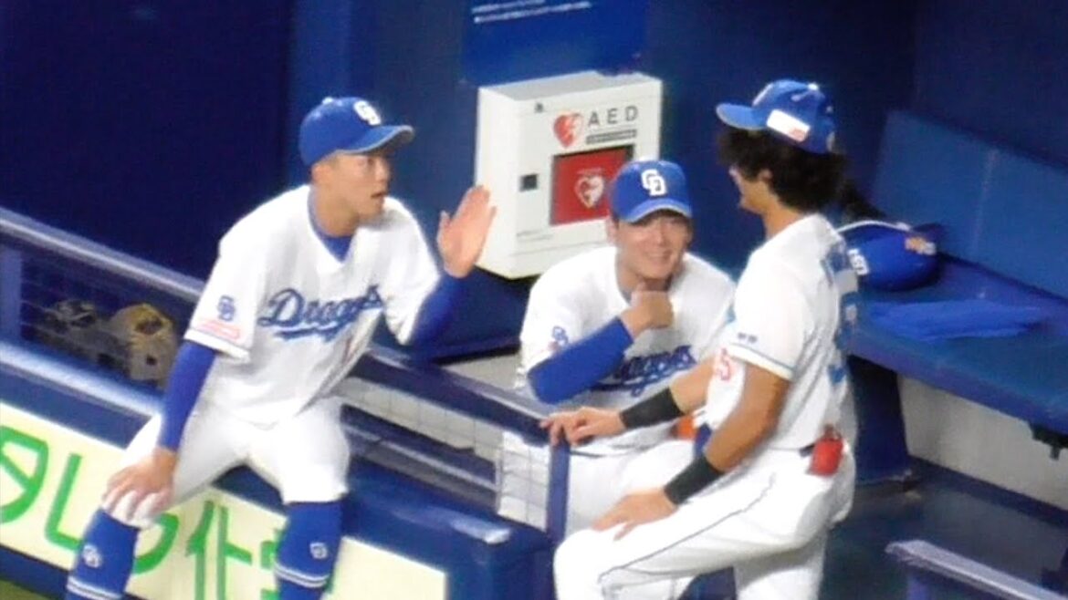 岡林勇希とゆかいな仲間たち　俺たち同学年なんだよ　石川昂弥2001.6.22生　岡林勇希2002.2.22生　ロドリゲス2002.3.31生　中日ドラゴンズVS広島東洋カープ　2024/09/22