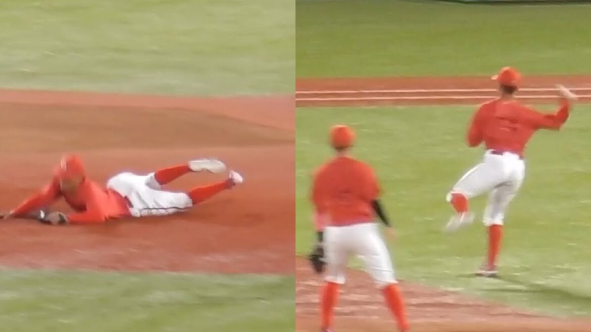 矢野雅哉、初回から軽快な動き！ナイスプレー2連発で床田を助ける！2024年9月19日