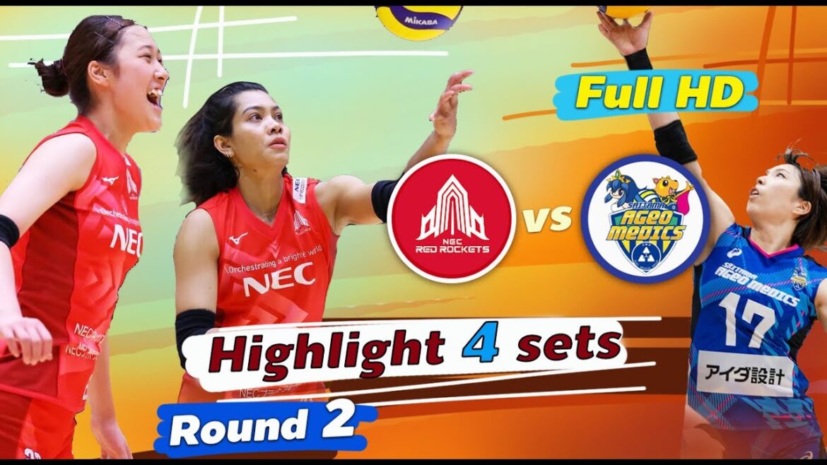 เพียว อัจฉราพร มาแล้ว!! NEC vs SAITAMA วอลเลย์บอลลีกญี่ปุ่น โฮไลท์