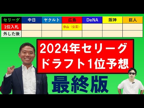 2024年ドラフトセリーグ1位予想【西尾典文さん10月版】 2024年ドラフトセリーグ1位予想【西尾典文さん10月版】
