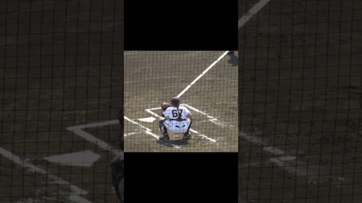 巨人 山瀬慎之助のキャッチングと二塁スローイング［ 読売ジャイアンツ対 東北楽天ゴールデンイーグルス 2024年3月16日］ #野球 #プロ野球 #baseball #読売ジャイアンツ