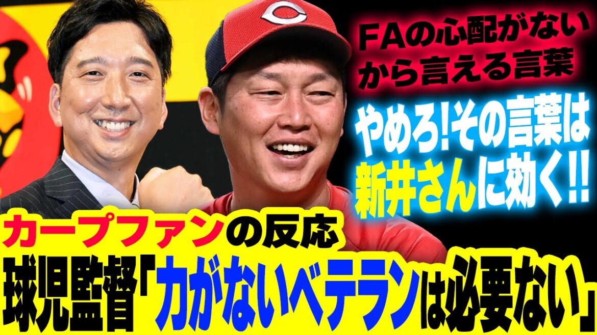 カープファン、阪神・藤川球児監督の「力がないベテランは必要ない」発言に感銘を受ける
