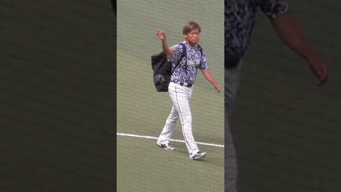 田口 麗斗　動作のあちこちにスター選手垣間見える　#東京ヤクルトスワローズ #shorts