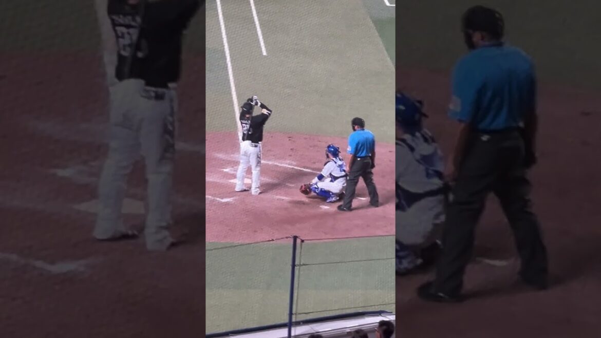 決戦🔥ライデル対山川🔥交流戦🌈ナゴヤドーム2024.6.4 ソフトバンク戦　2-3負け🥲髙橋宏斗試合作るも、同点で9回ライデル打たれる😨 内野S100番台上段より #ビシエド