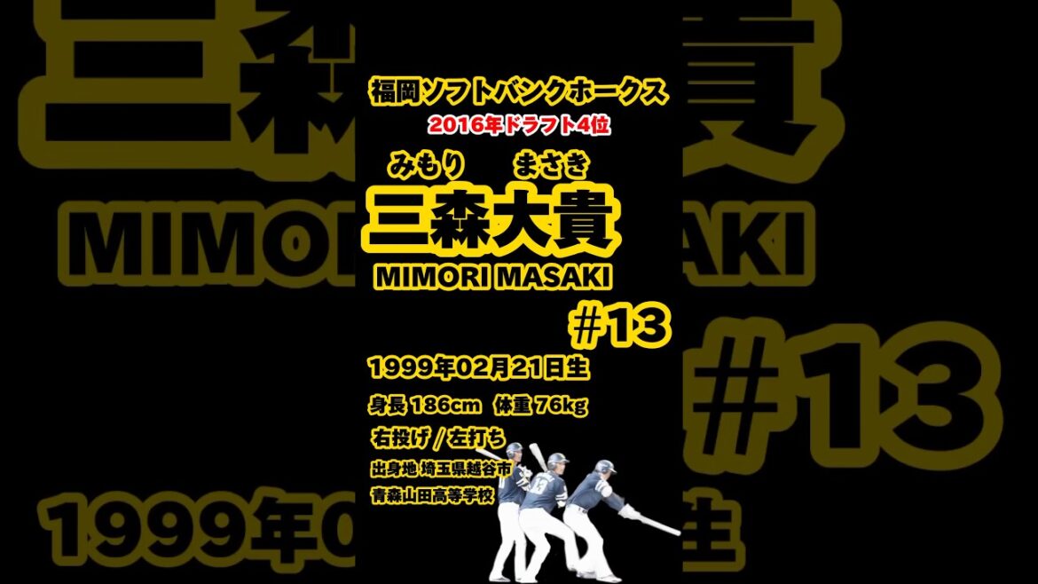 #02月21日生まれ #三森大貴 #みもりまさき #福岡ソフトバンクホークス #プロ野球 #baseball #名鑑 #softbankhawks