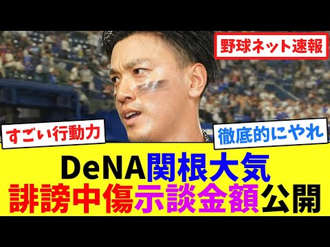 DeNA関根大気、誹謗中傷示談金額公開【ネット反応集】 DeNA関根大気、誹謗中傷示談金額公開【ネット反応集】