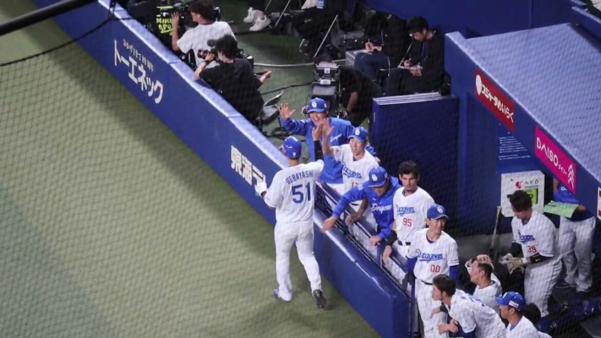 2024.04.16 細川成也勝ち越しタイムリー！上林誠知ホームインでベンチメンバーとハイタッチ！