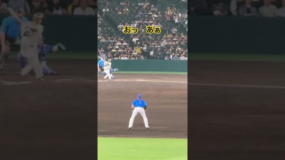 #島田海吏 島田海吏さん惜しい当たりのセンターフライ