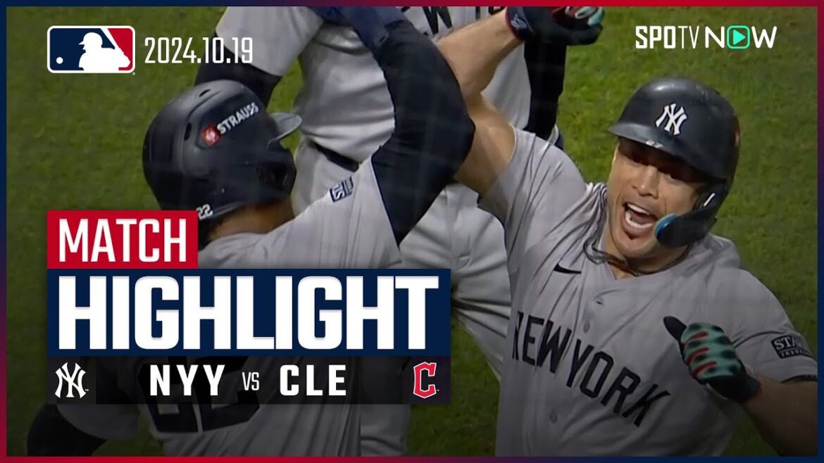 【ヤンキースが4点差を追いつかれるも、守護神クラーセを攻略しWS進出に王手！】ヤンキース vs ガーディアンズ 試合ハイライト MLB2024 リーグチャンピオンシップシリーズ第4戦 10.19