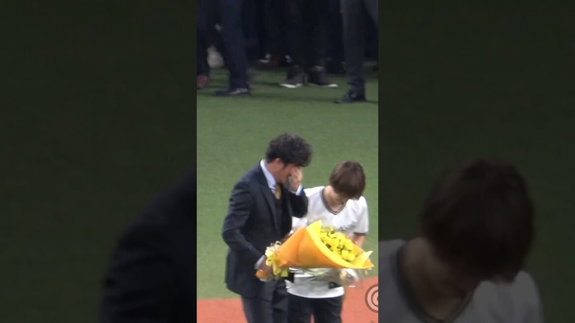 もう大号泣の引退セレモニー。。。