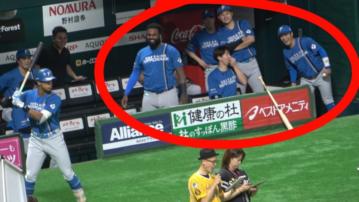 新庄&小久保監督のメンバー表交換後レイエス､奈良間大己､淺間大基､水谷隼､松本剛､江越大賀が大爆笑&ホークスキッズの応援ヴォイス【北海道日本ハムファイターズ】