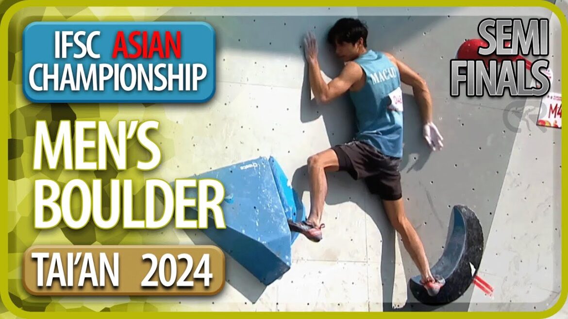 IFSC Asian Championships | Boulder Semi Finals | Tai’an | Men’s | 2024 | Cut Edit IFSC Asian Championships | Boulder Semi Finals | Tai'an | Men's | 2024 | Cut Edit