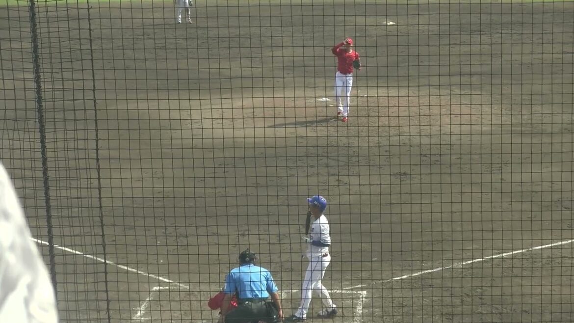中日ドラゴンズ 濱将之介選手 第2打席 ファーストゴロ VS 広島東洋カープ 遠藤淳志投手 2024/9/24 ナゴヤ球場