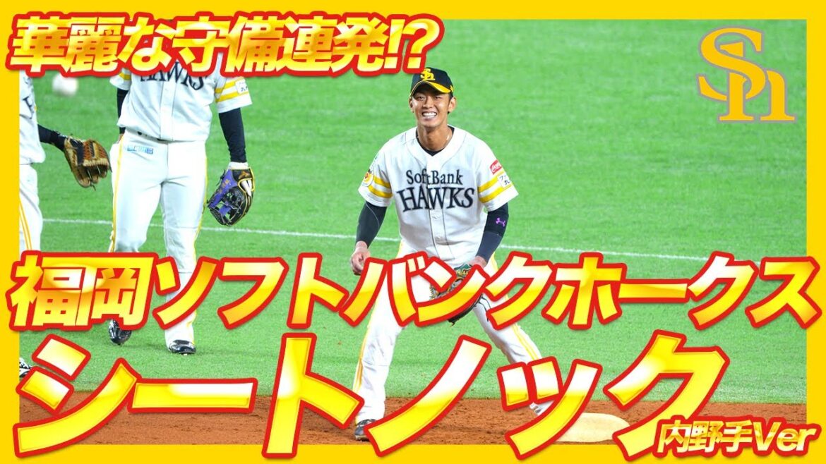 やっぱりプロのシートノックはレベルが違う！！福岡ソフトバンクホークス試合前シートノック▶︎内野手Ver.