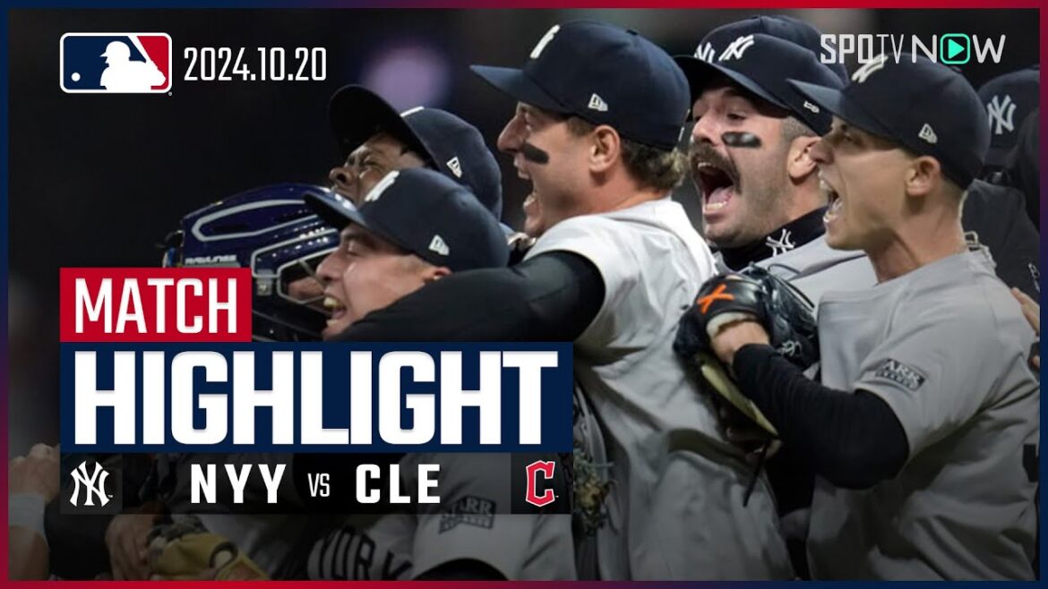 【ヤンキースが15年ぶりのWS進出！延長戦を制し41度目のリーグ制覇！】ヤンキース vs ガーディアンズ 試合ハイライト MLB2024 リーグチャンピオンシップシリーズ第5戦 10.20