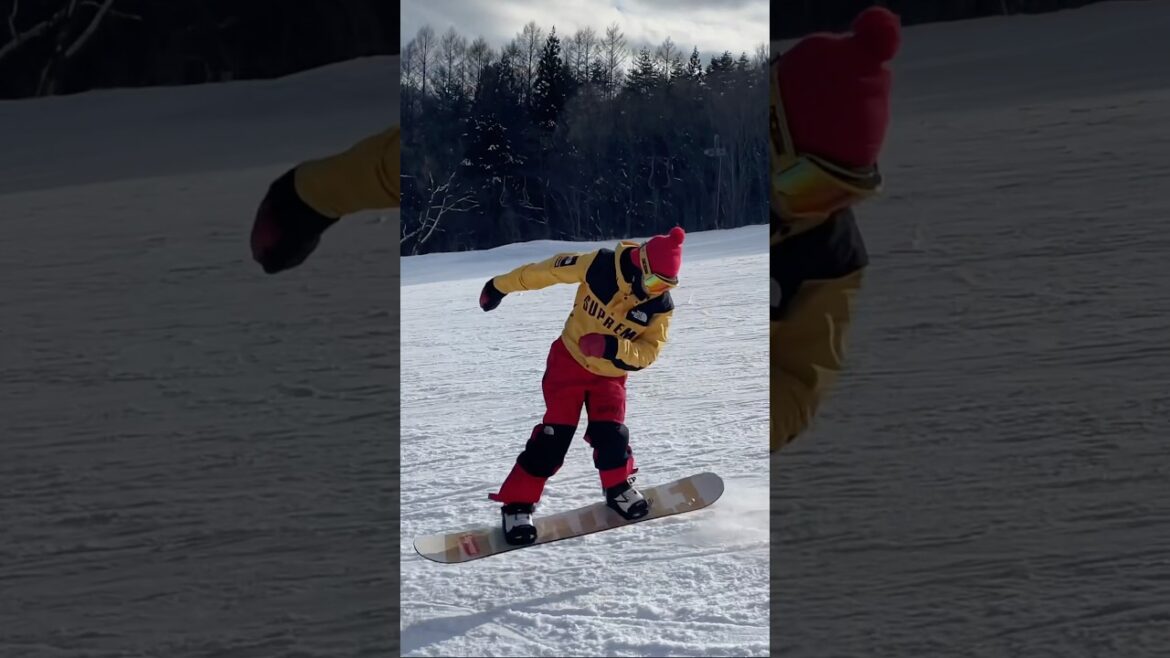 グラトリ360°4方向スピンチャレンジ#竹内水輝#スノーボード #グラトリ#snowboarding#snowboard #ラントリ