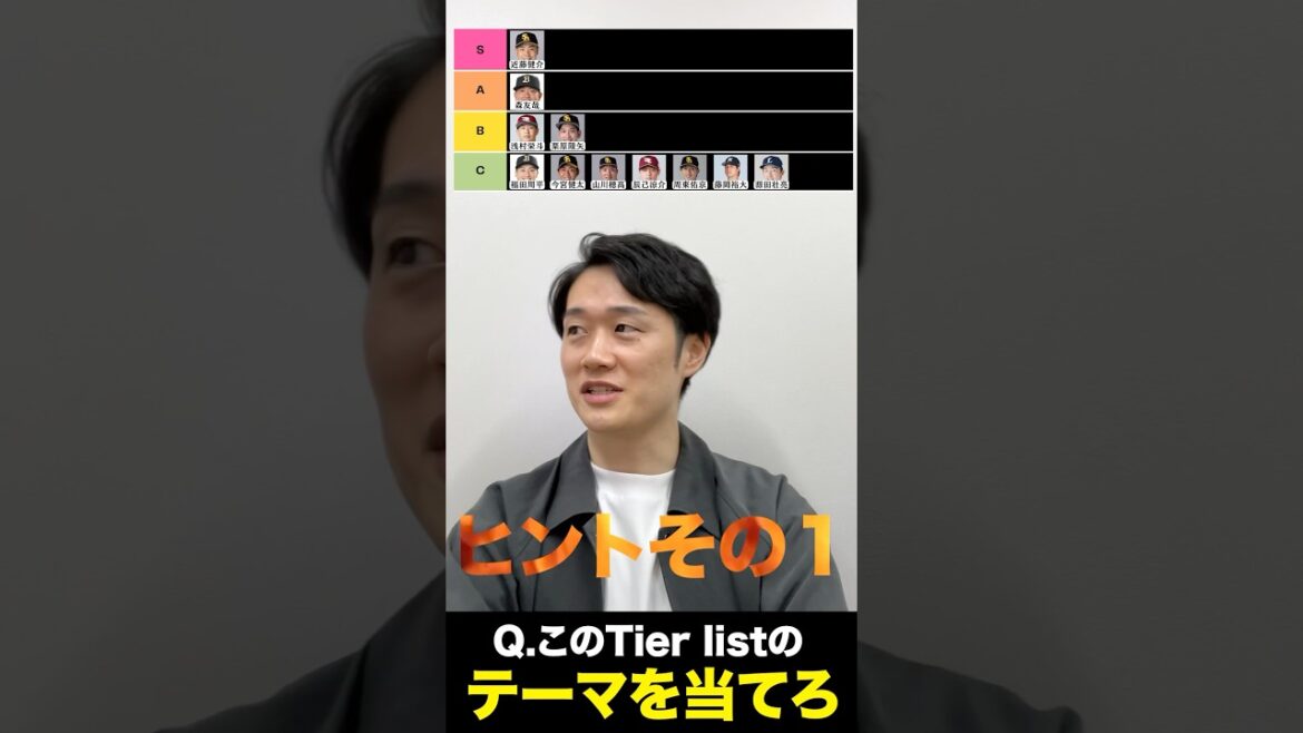 プロ野球Tier #tierlist #近藤健介 #森友哉 #浅村栄斗 #栗原陵矢 #山川穂高 #プロ野球