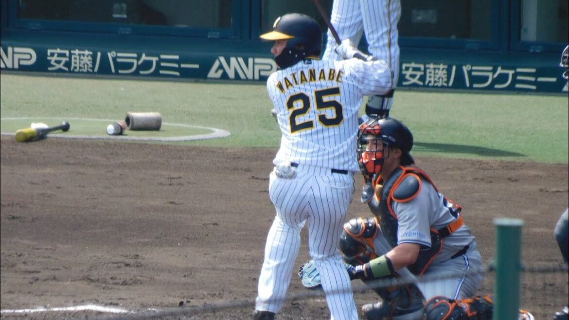 【値千金のタイムリー】渡邉諒 難敵菅野を遂に攻略!! 岡田監督も両手を叩いて喜ぶ 鮮やかな右打ちで貴重な先制点 3.4.5番の3連打