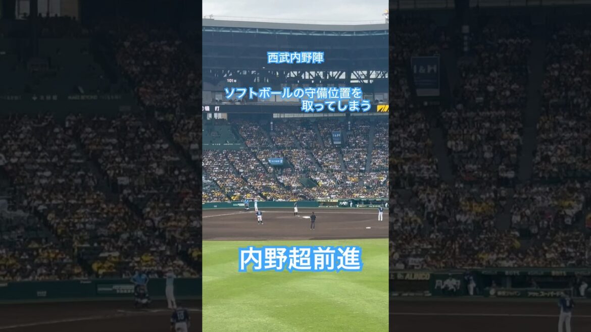 #西武ライオンズ 投手の打席 ソフトボールの守備位置