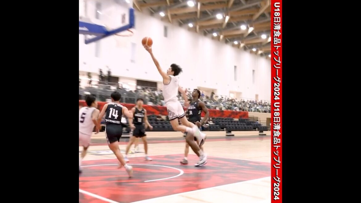 #バスケ 福大大濠 圧巻の縦への突破力⚡️見竹怜 ( PG | 3年 | 187cm｜No.7 ) [U18日清食品トップリーグ 2024ハイライト] #shorts