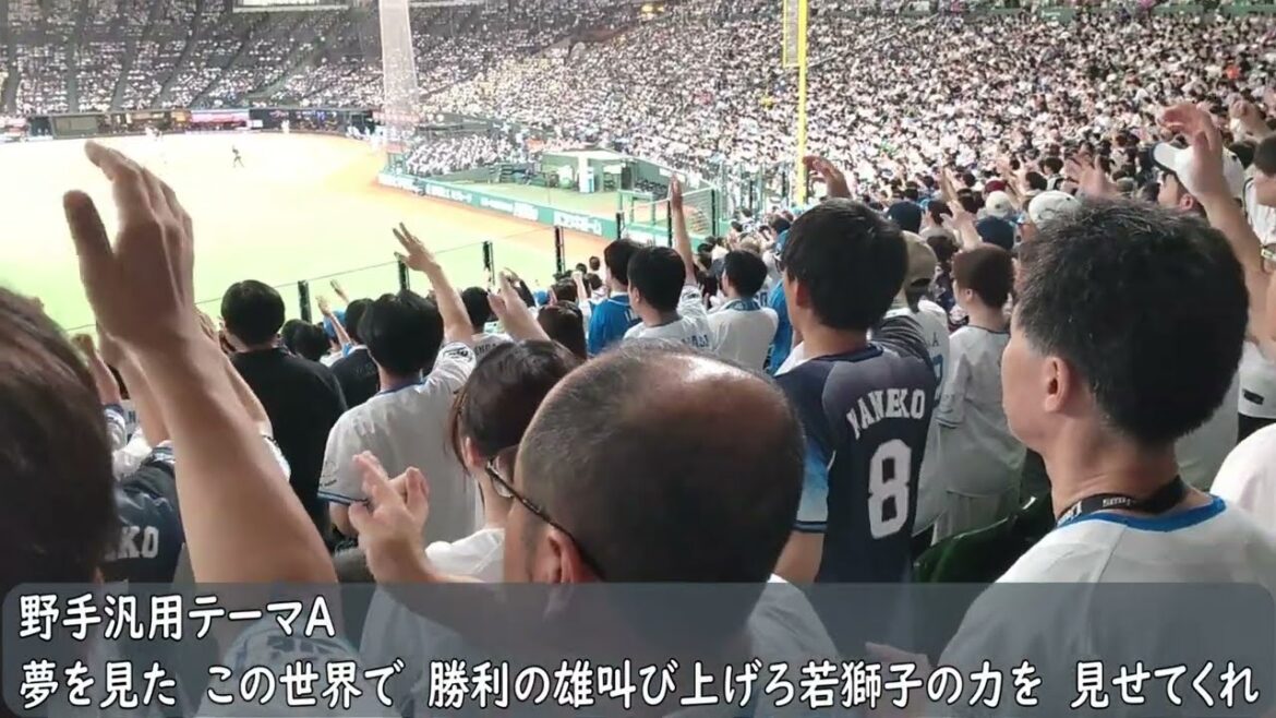西武ライオンズ応援歌　野手汎用テーマA【野村大樹Ver.】（歌詞付き）ベルーナドーム　2024.9.15