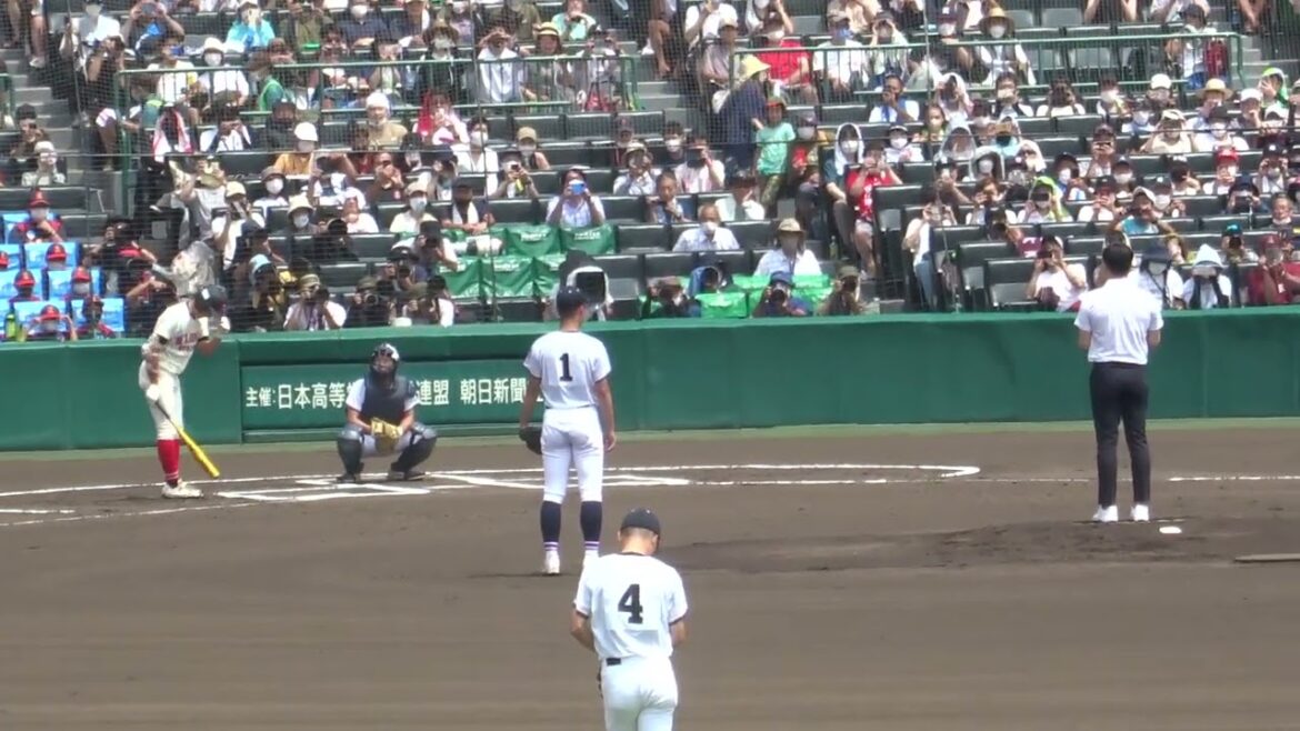 20220806　斎藤佑樹 始球式（第104回全国高校野球選手権大会）