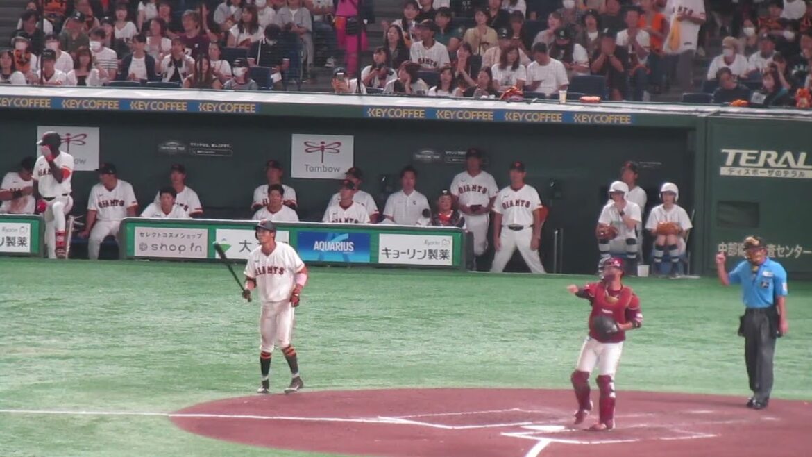 【巨人ベンチ】舟越秀虎が三振だった時（読売ジャイアンツ 対 楽天ゴールデンイーグルス 2024年9月22日）