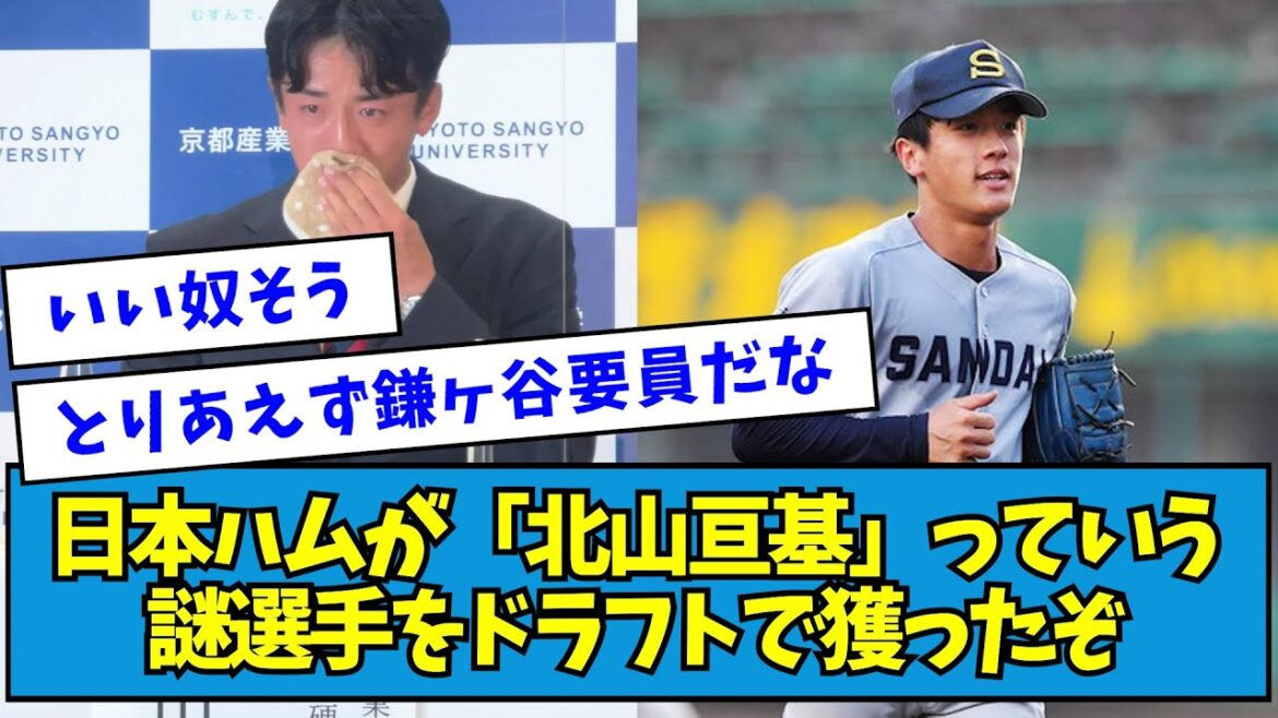 【8位】日本ハムが「北山亘基」っていう謎選手をドラフトで獲ったぞ【なんJ反応】 【8位】日本ハムが「北山亘基」っていう謎選手をドラフトで獲ったぞ【なんJ反応】