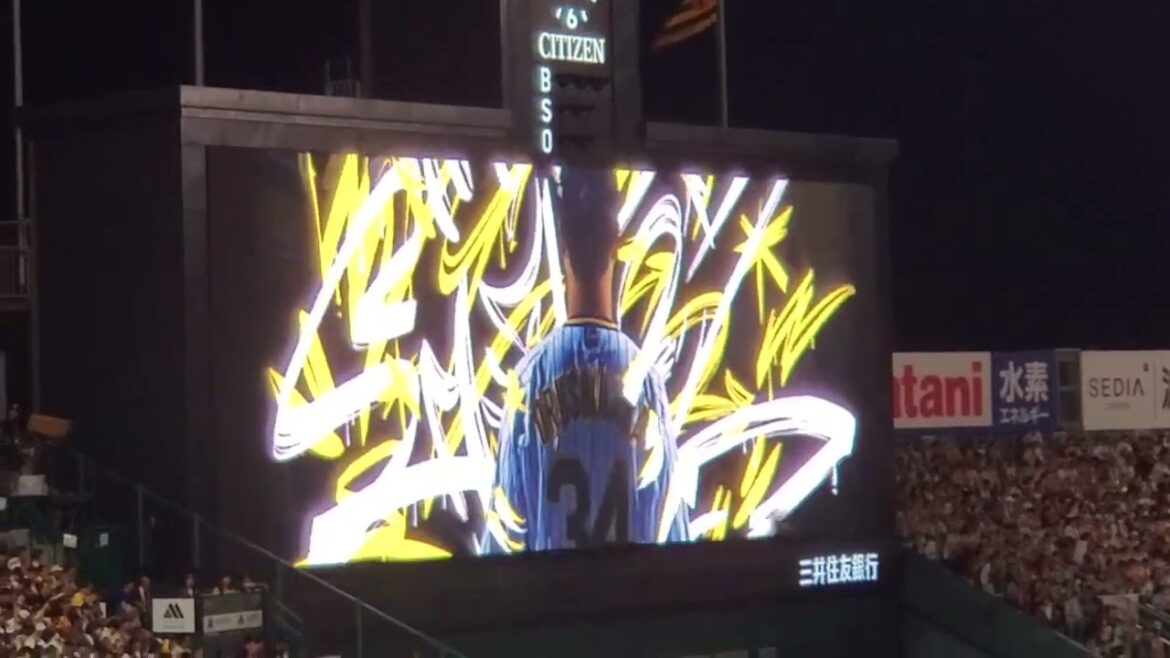 20240801　漆原大晟が登板！　9回表　阪神タイガース@阪神甲子園球場･ﾚﾌﾄ外野