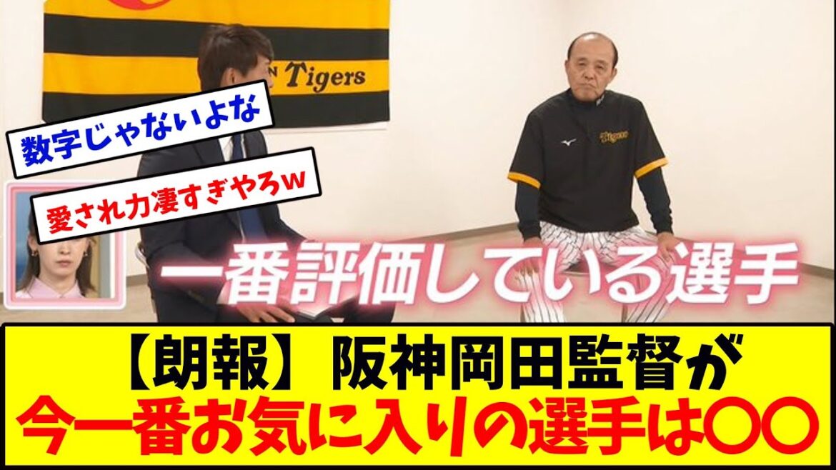 【朗報】阪神岡田監督、今一番お気に入りの選手は○○！！！
