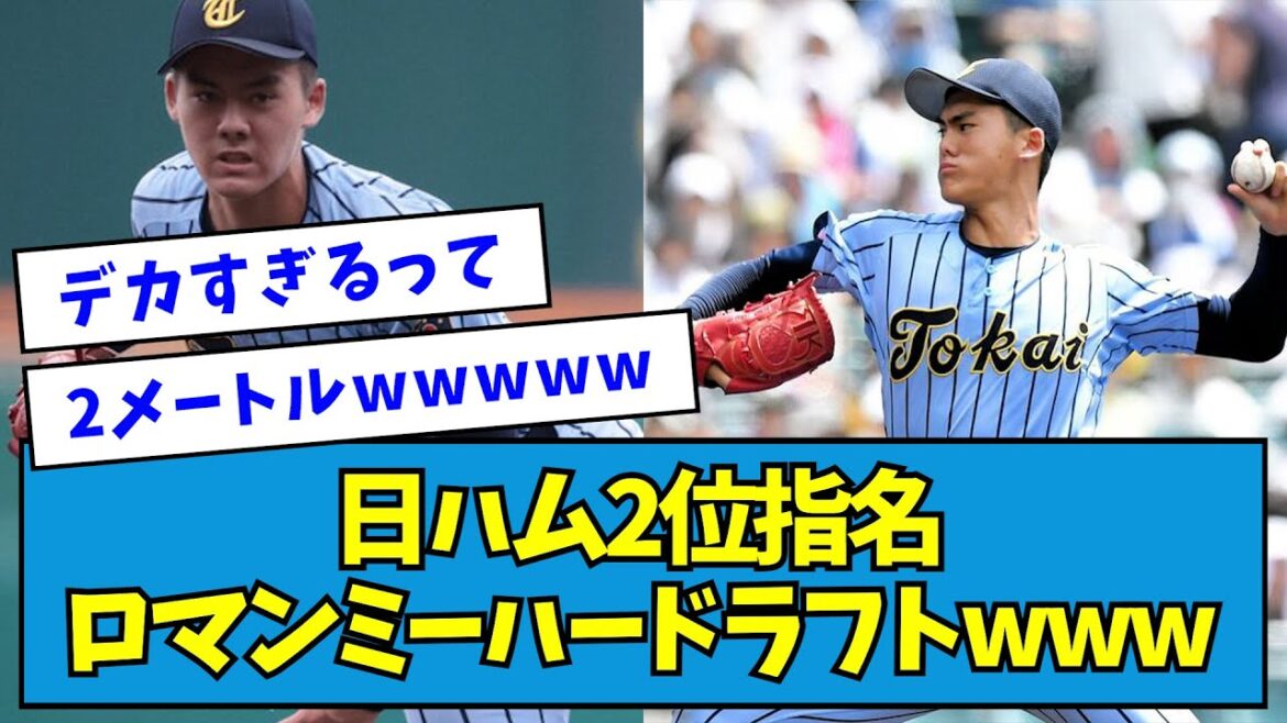 【2位・藤田琉生】日ハム・ロマンミーハードラフトwwwwww【なんJ反応】 【2位・藤田琉生】日ハム・ロマンミーハードラフトwwwwww【なんJ反応】