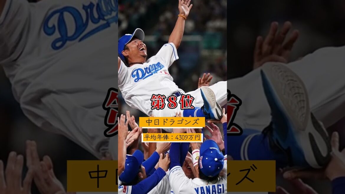 プロ野球各チームの平均年俸ランキング #野球 #福岡ソフトバンクホークス #読売ジャイアンツ #阪神タイガース #年収 #大谷翔平 #大谷