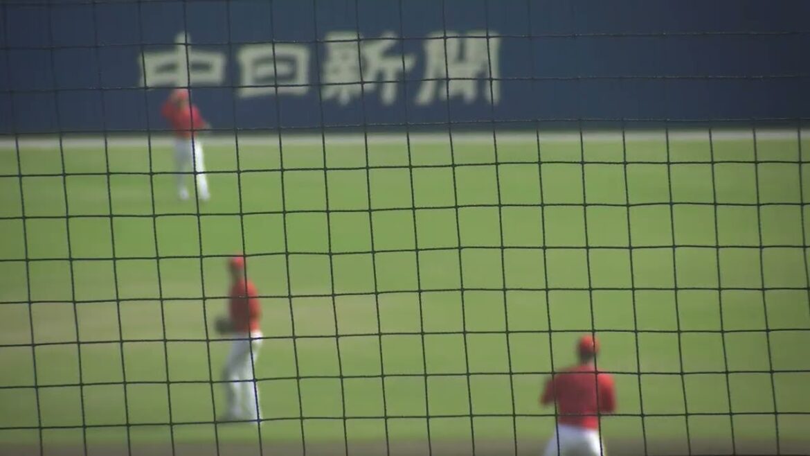 【広島東洋カープ 中村貴浩選手ファインプレイ】中日ドラゴンズ ロドリゲス選手 第2打席 センターフライ VS 遠藤淳志投手 2024/9/24 ナゴヤ球場