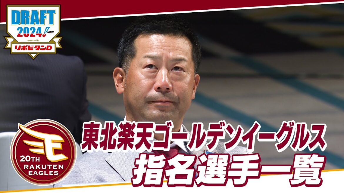 2024年「プロ野球ドラフト会議 supported by リポビタンＤ」東北楽天ゴールデンイーグルス 指名選手ダイジェスト