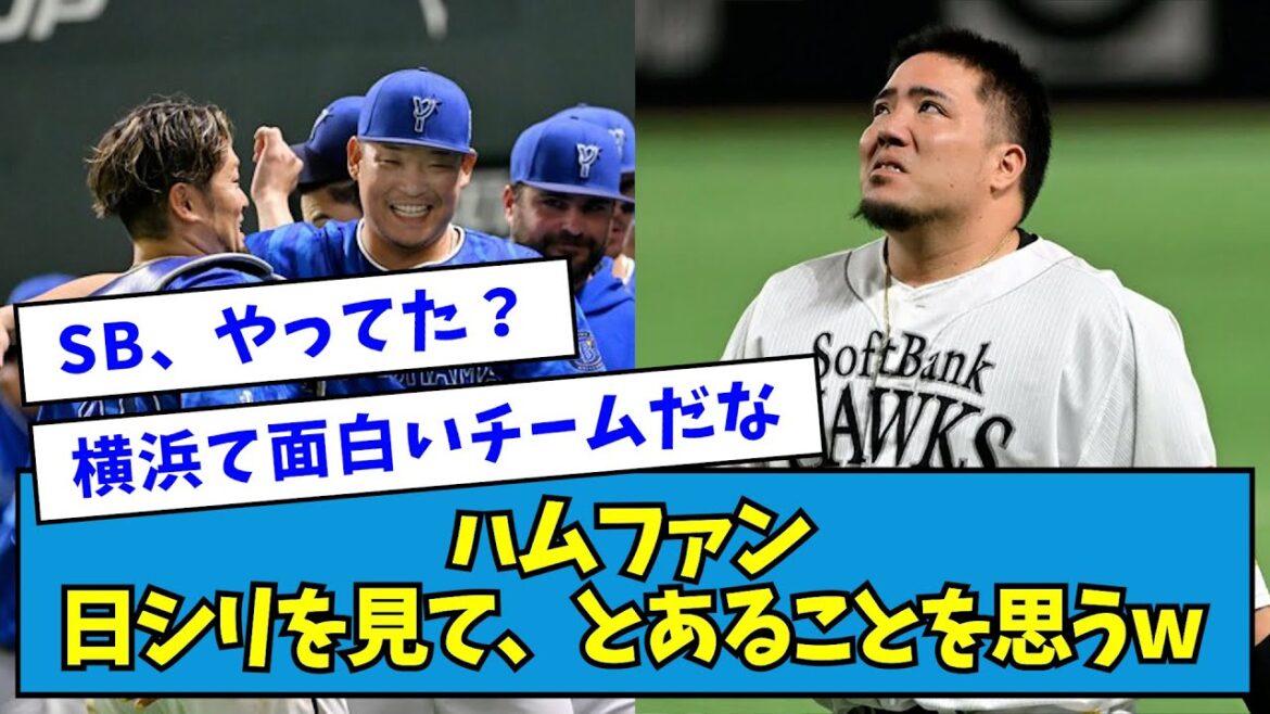 【指笛...？】日ハムファン、SBvs横浜の日本シリーズを見て、とある思う【なんJ反応】