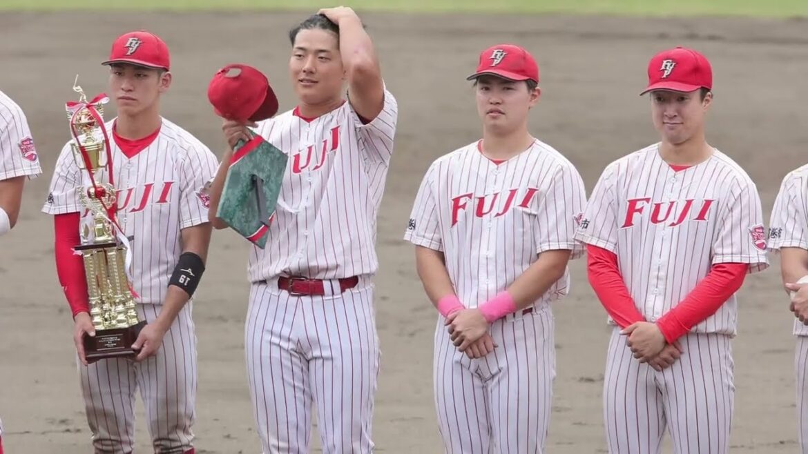 カープドラフト4位 最優秀選手賞🏆️渡邉 悠斗選手 富士大学⚾明治神宮野球大会 東北地区代表決定戦 優勝おめでとうございます～　　