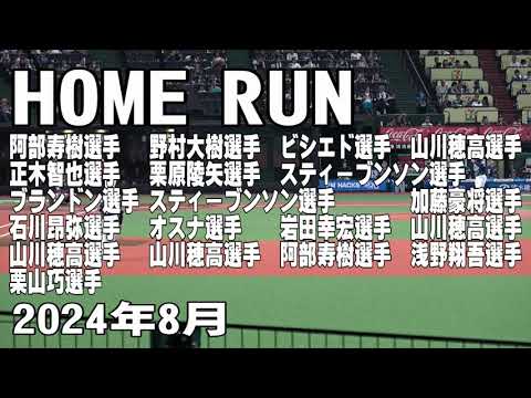 【球場の空気を変えるホームラン】2024年8月撮影 【球場の空気を変えるホームラン】2024年8月撮影