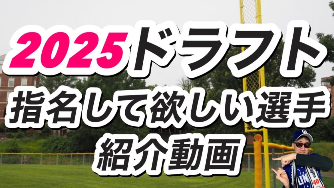 【中日ドラゴンズ】2025年ドラフト会議で指名して欲しい選手