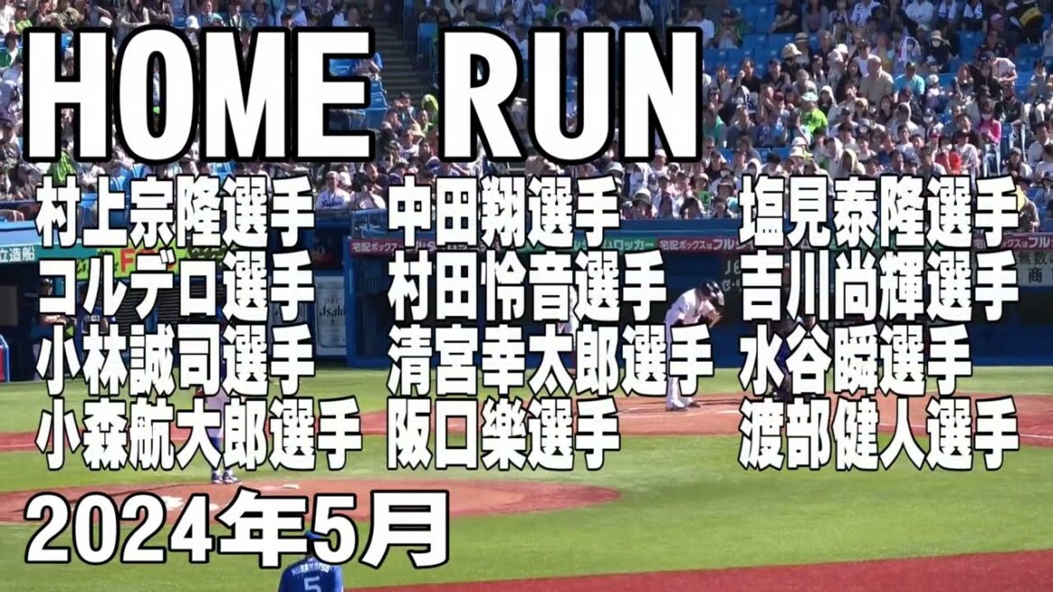【球場の空気を変えるホームラン】2024年5月撮影 【球場の空気を変えるホームラン】2024年5月撮影