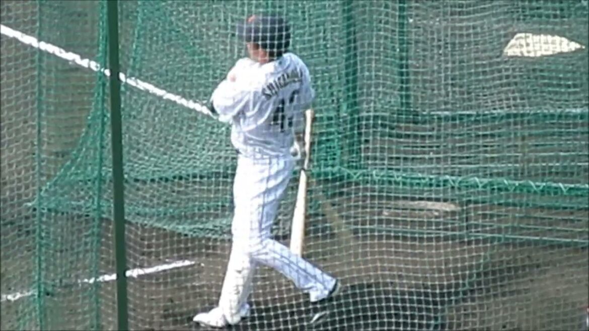 重信慎之介選手のバッティングフォーム（侍JAPAN2023、宮崎キャンプにて）